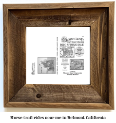 horse trail rides near me in Belmont, California